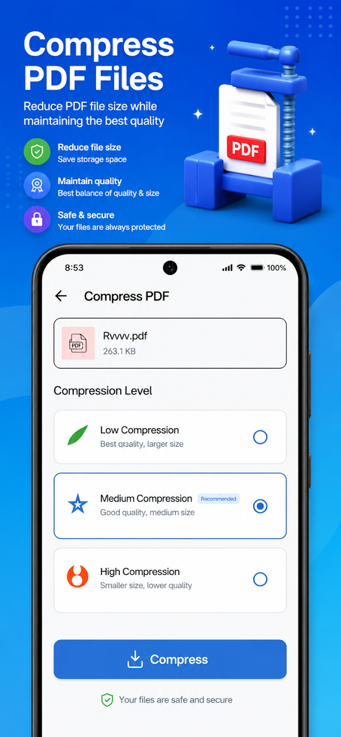 Compress to Optimize Storage