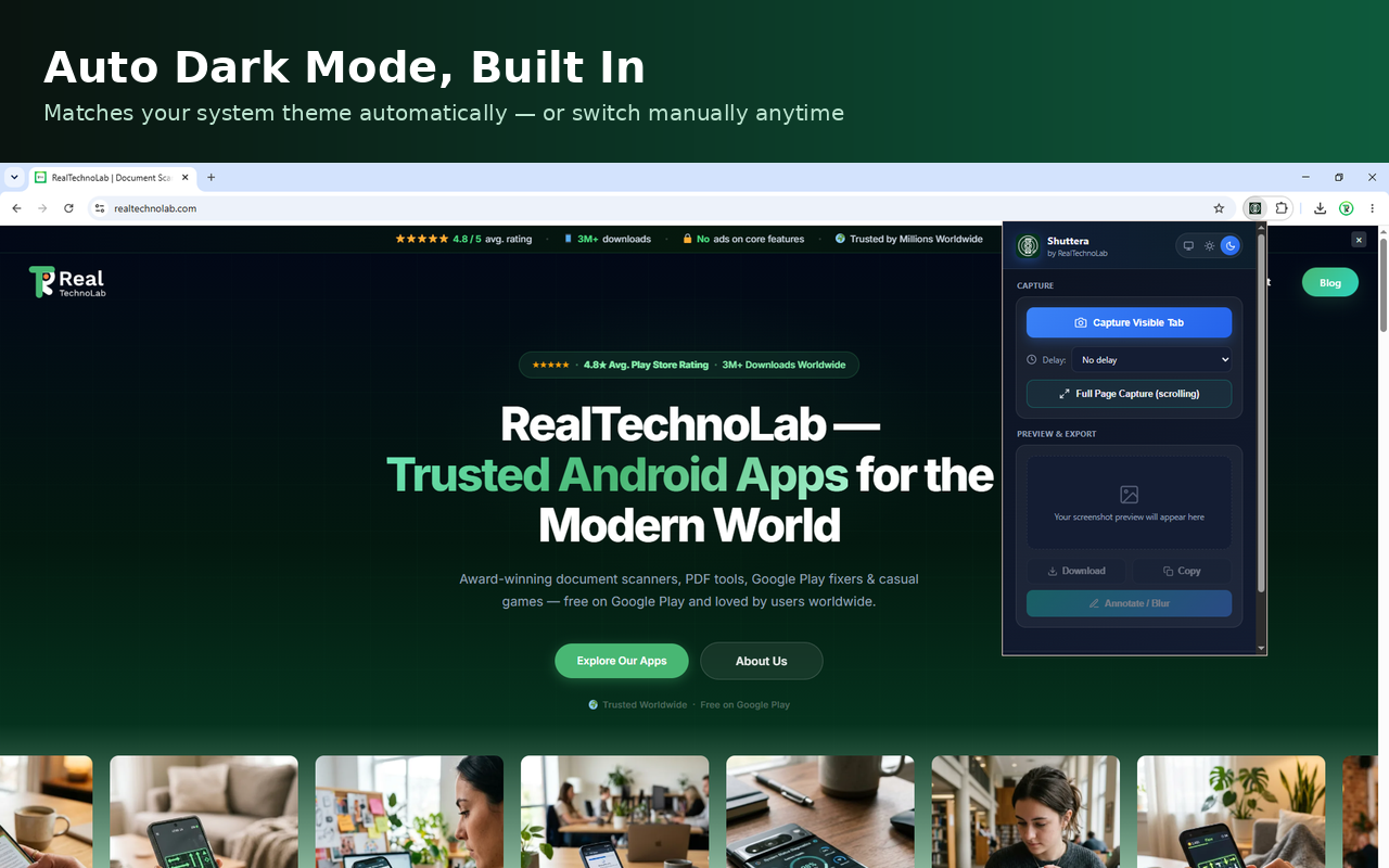 Auto Dark Mode, Built In